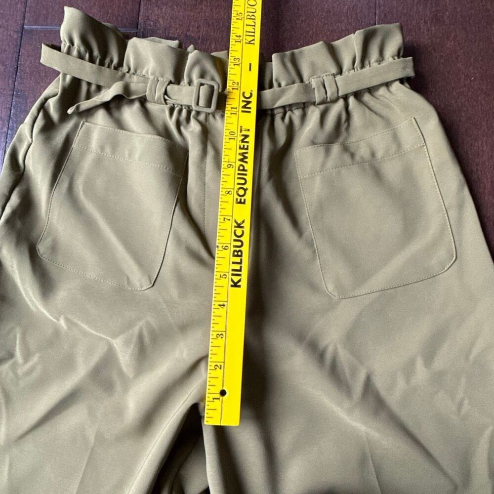 New York and co high waist wide leg paper bag dress pants size medium women’s gr - Picture 5 of 10